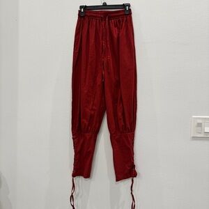 No Label Red Woman's Pants Size Small